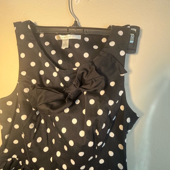 Black Polka Dot LC Lauren Conrad Dress size 10 - Picture 3 of 8